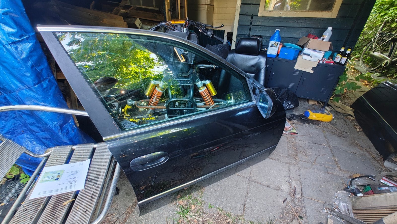 BMW e39 1999 3 deuren voor & rechts achter, Auto-onderdelen, Ophalen, Gebruikt, Deur, Achter