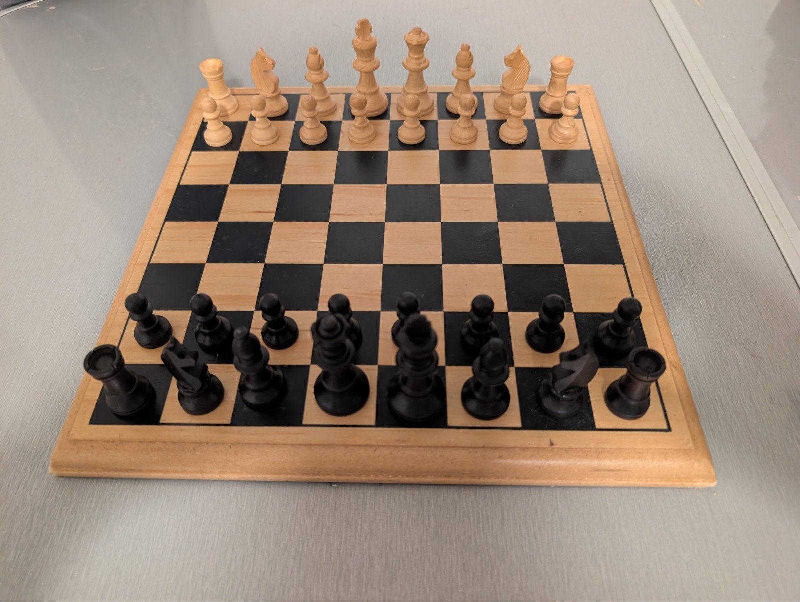 Homas Schaakspel Staunton B - Klassiek houten schaakspel, Een of twee spelers, Ophalen of Verzenden, Gebruikt, Homas