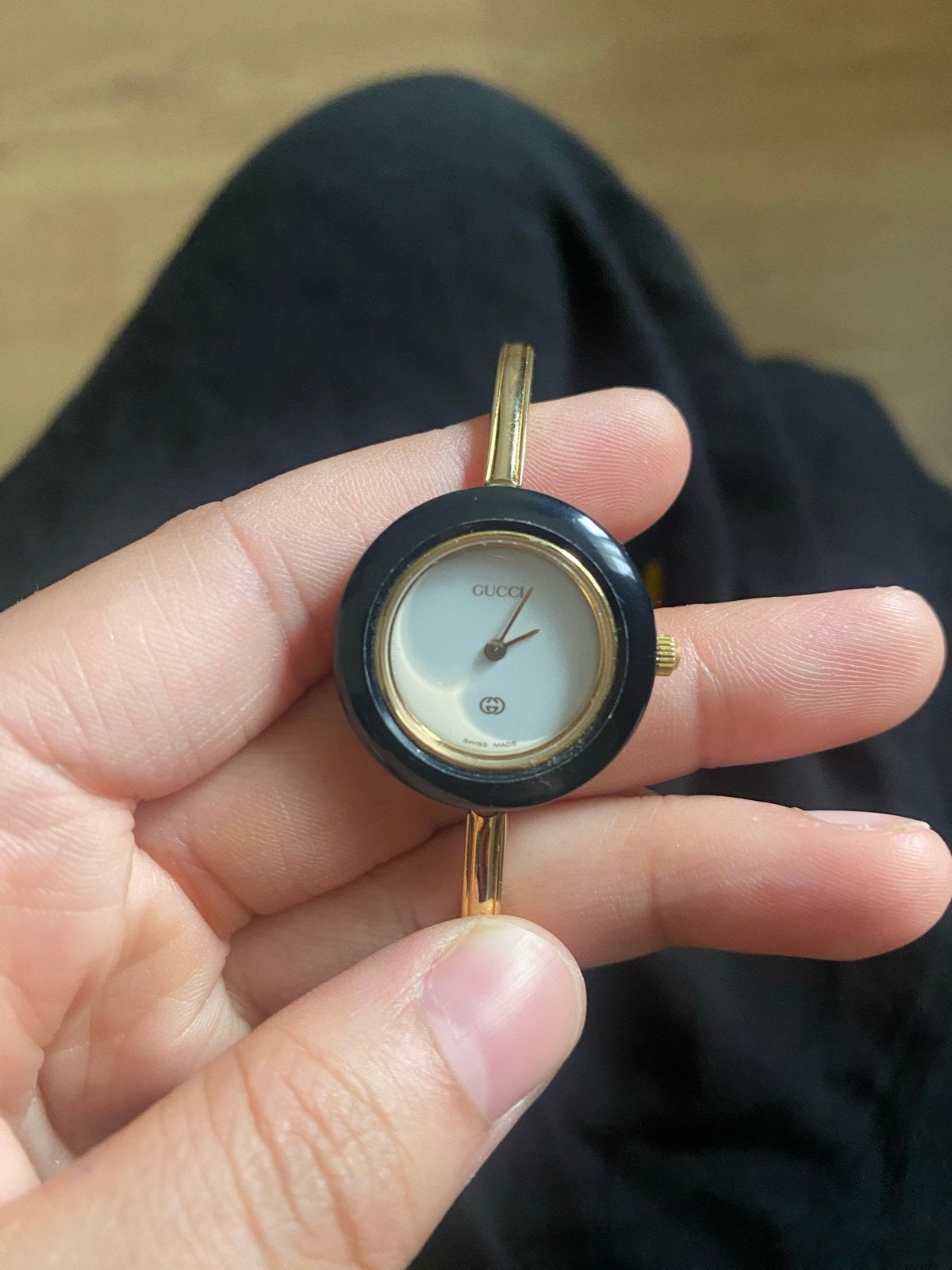 Gucci Horloge met Verwisselbare Bezels - Vintage Eyecatcher, Overige merken, Overige materialen, Gebruikt, Polshorloge