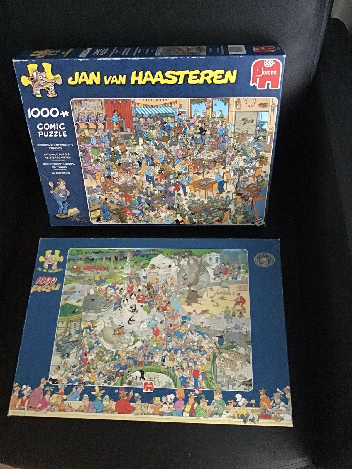 2 van Haasteren puzzels /Artis en N.K.Puzzelen samen 10, Hobby en Vrije tijd, Denksport en Puzzels, Ophalen of Verzenden, 500 t/m 1500 stukjes