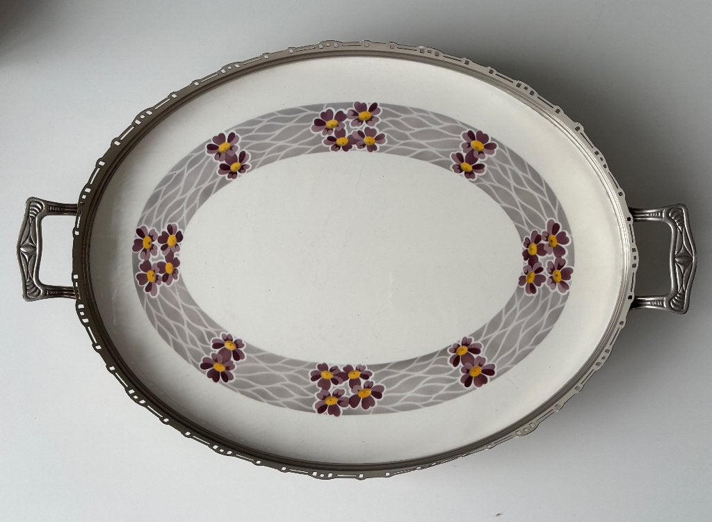 Art Deco keramisch dienblad - Antiek - Paetsch Frankfurt, Ophalen of Verzenden