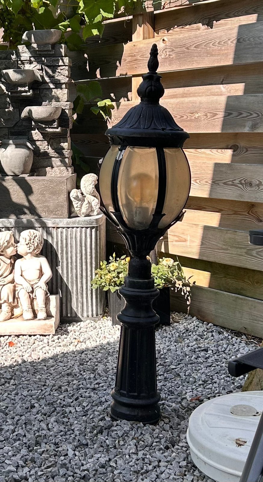 Buitenlantaarn, Tuin en Terras, Buitenverlichting, Ophalen, Gebruikt, Staande lamp, Netvoeding