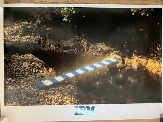 IBM poster uit de jaren 80, Verzamelen, Ophalen, Deurposter of groter, Zo goed als nieuw, Overige vormen