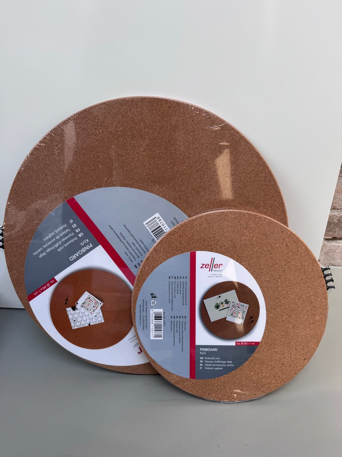 Zeller Present Ronde Prikborden - Nieuw (2 stuks), Ophalen of Verzenden, Nieuw, Prikbord