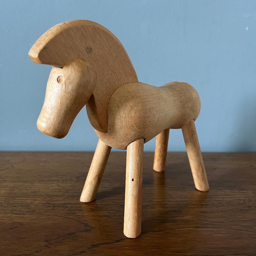 Vintage Deens design Kay Bojesen paard jaren 60, Houtsnijwerk, Minder dan 20 cm, Ophalen of Verzenden, Hout