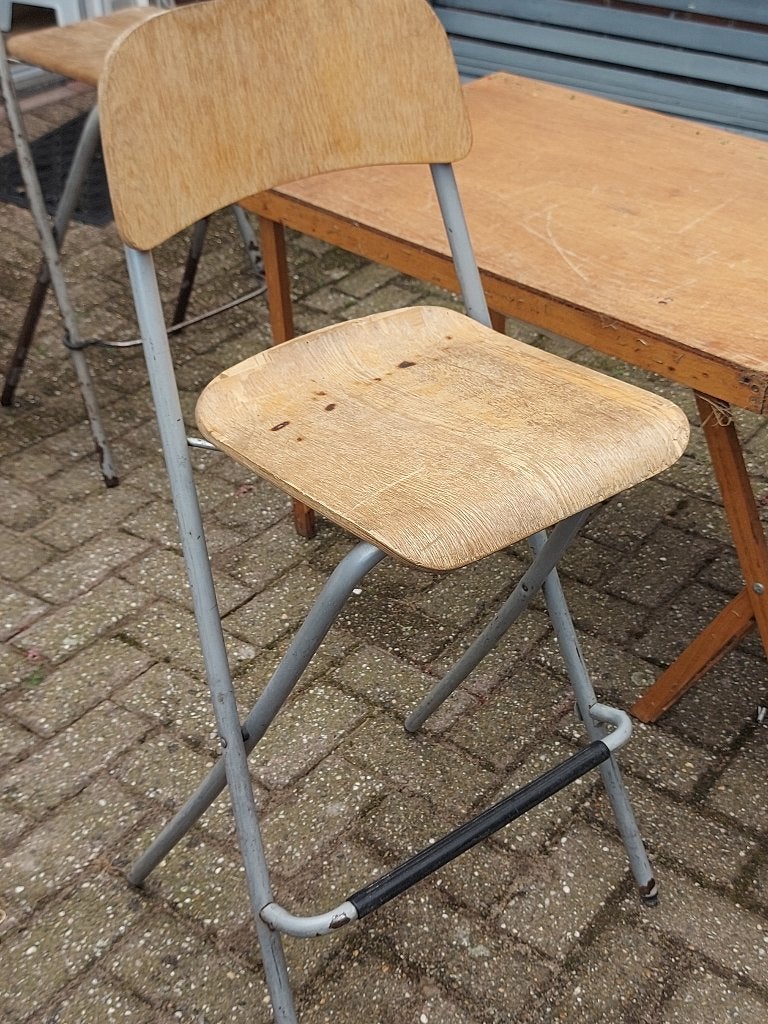 krukje hout en metaal, Ophalen, Gebruikt, Hout