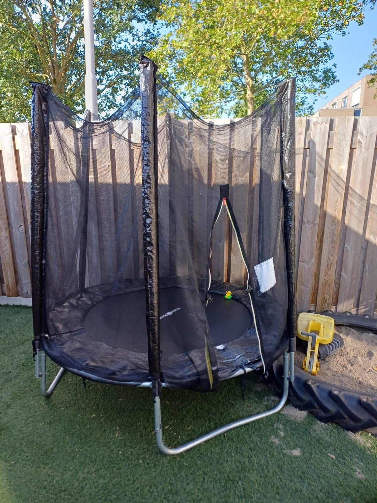 Trampoline 183 cm met veiligheidsnet - Viking Sports, Kinderen en Baby's, Speelgoed | Buiten | Trampolines, Ophalen, Gebruikt