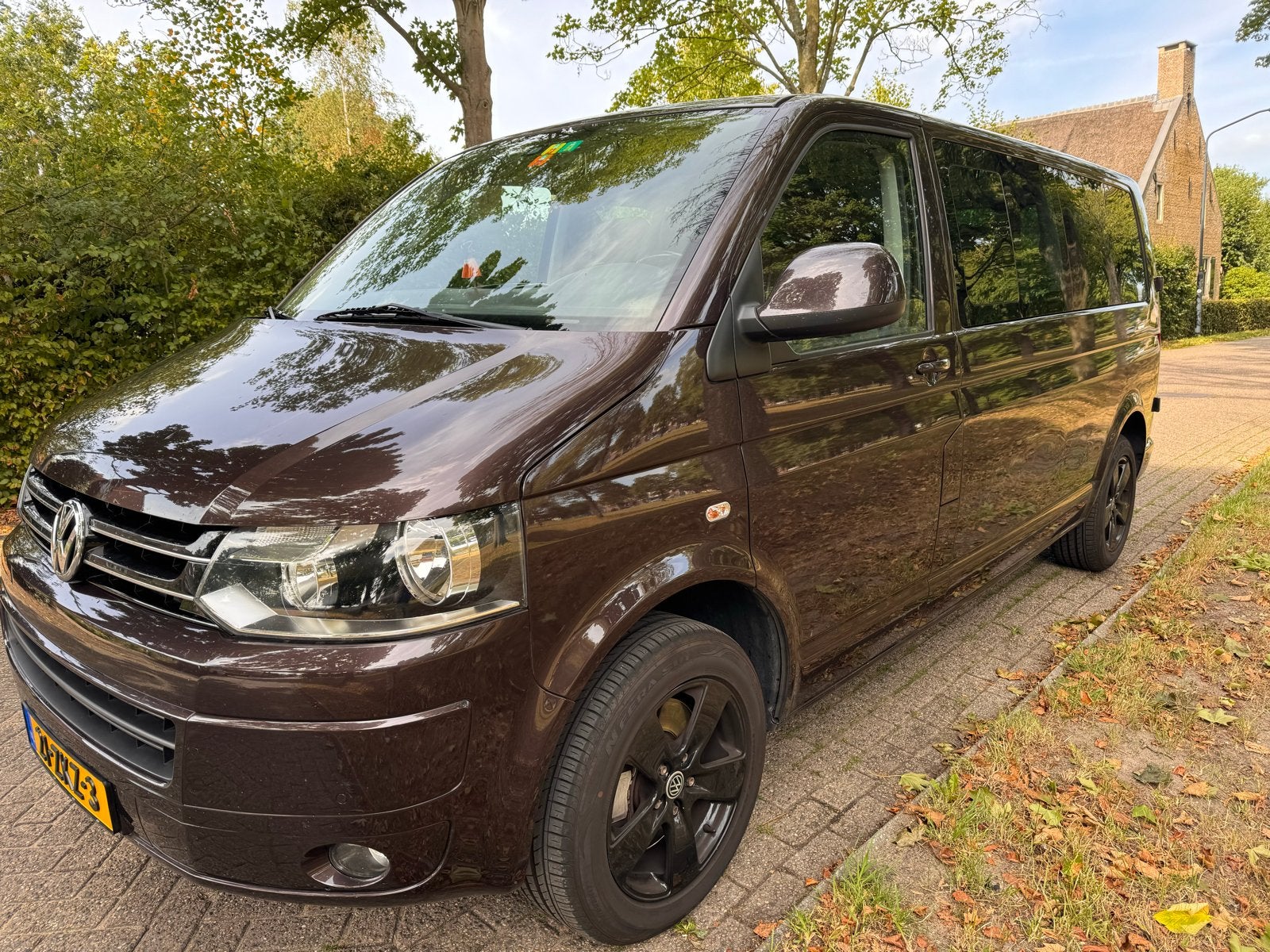 Volkswagen Transporter Caravelle 2.0 TDI leder, Auto's, Volkswagen, 179 pk, 2500 kg, Bruin, Diesel