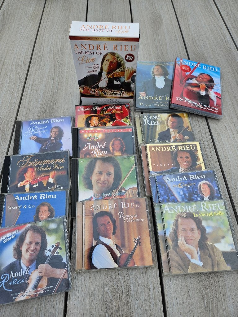 12 CD en 5 DVD van ANDRE RIEU € 15,00, Ophalen of Verzenden, Gebruikt