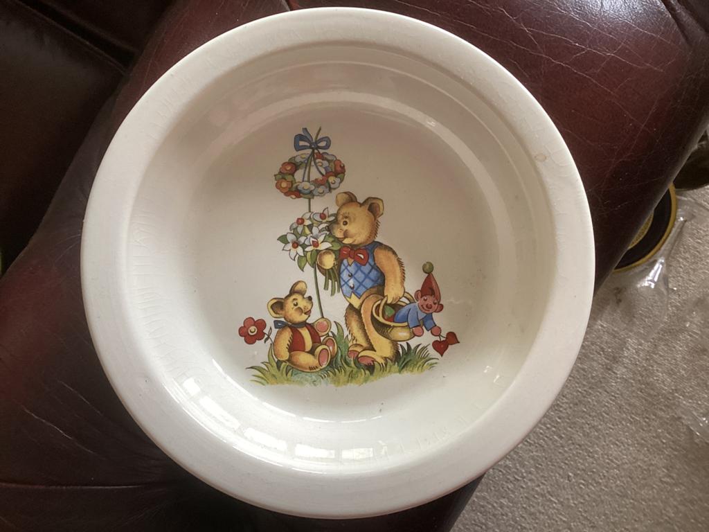 James Kent / Old Foley papbordje kind // diam. 17 cm, Ophalen of Verzenden
