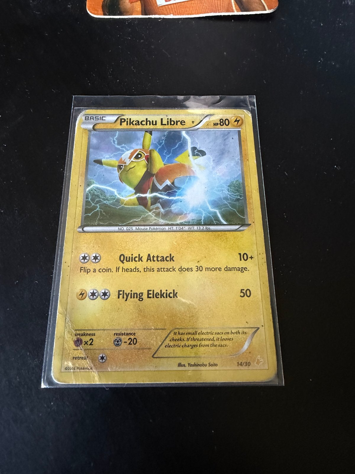 Pikachu Libre Pokémon kaart - zeldzaam!  - 14/30, Hobby en Vrije tijd, Verzamelkaartspellen | Pokémon, Ophalen of Verzenden, Gebruikt