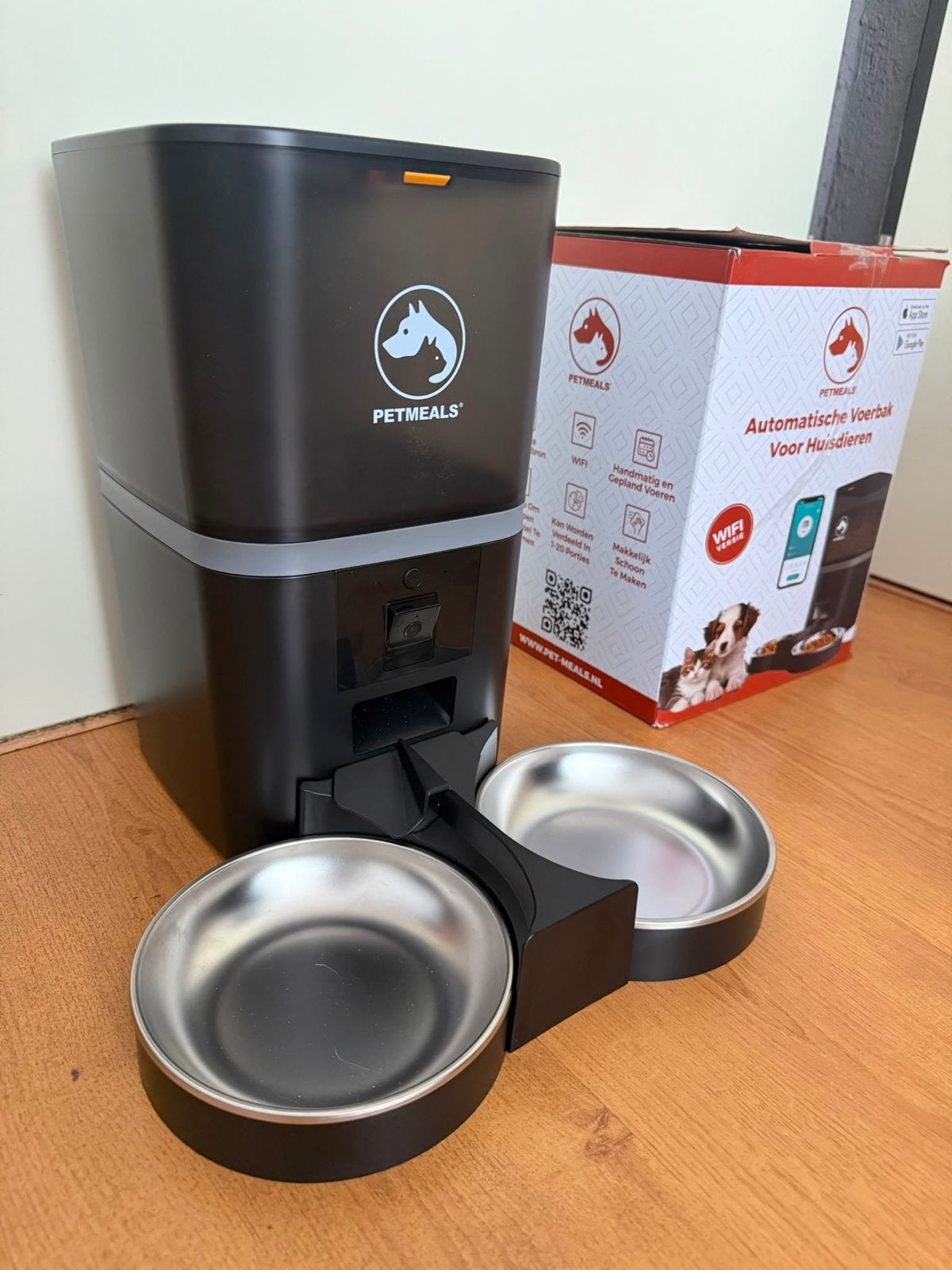 PetMeals Automatische voerbak met camera, Ophalen of Verzenden, Zo goed als nieuw