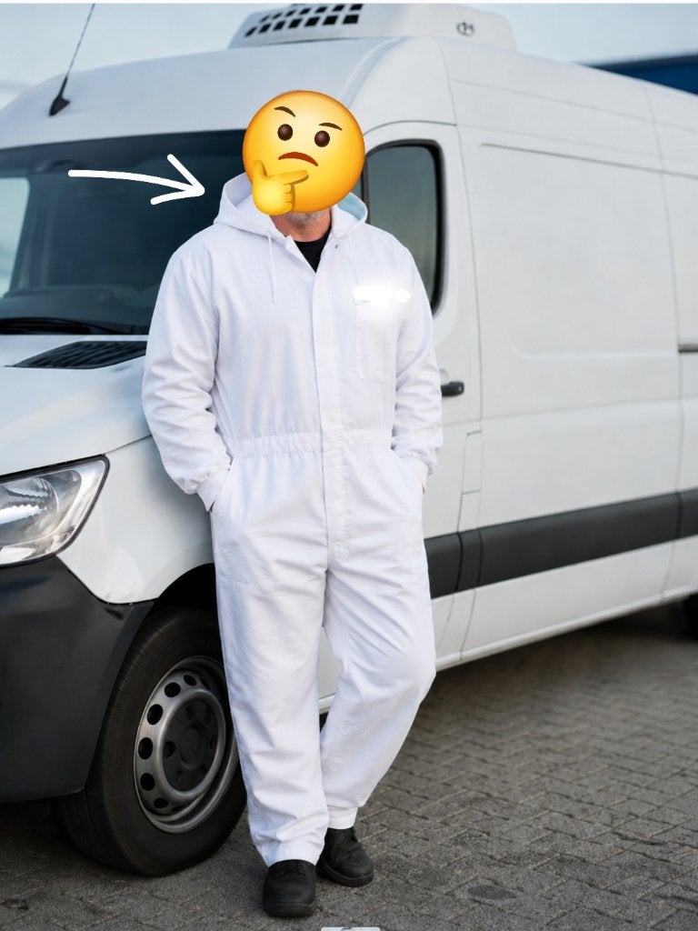 Witte overall  gezocht, Verzenden, Gebruikt, Heren, Overall