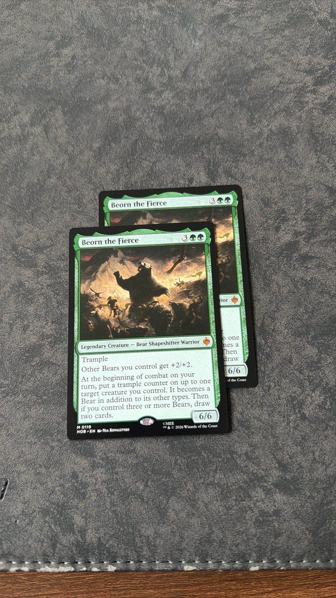 Beorn the fierce, Hobby en Vrije tijd, Verzamelkaartspellen | Magic the Gathering, Ophalen of Verzenden, Zo goed als nieuw