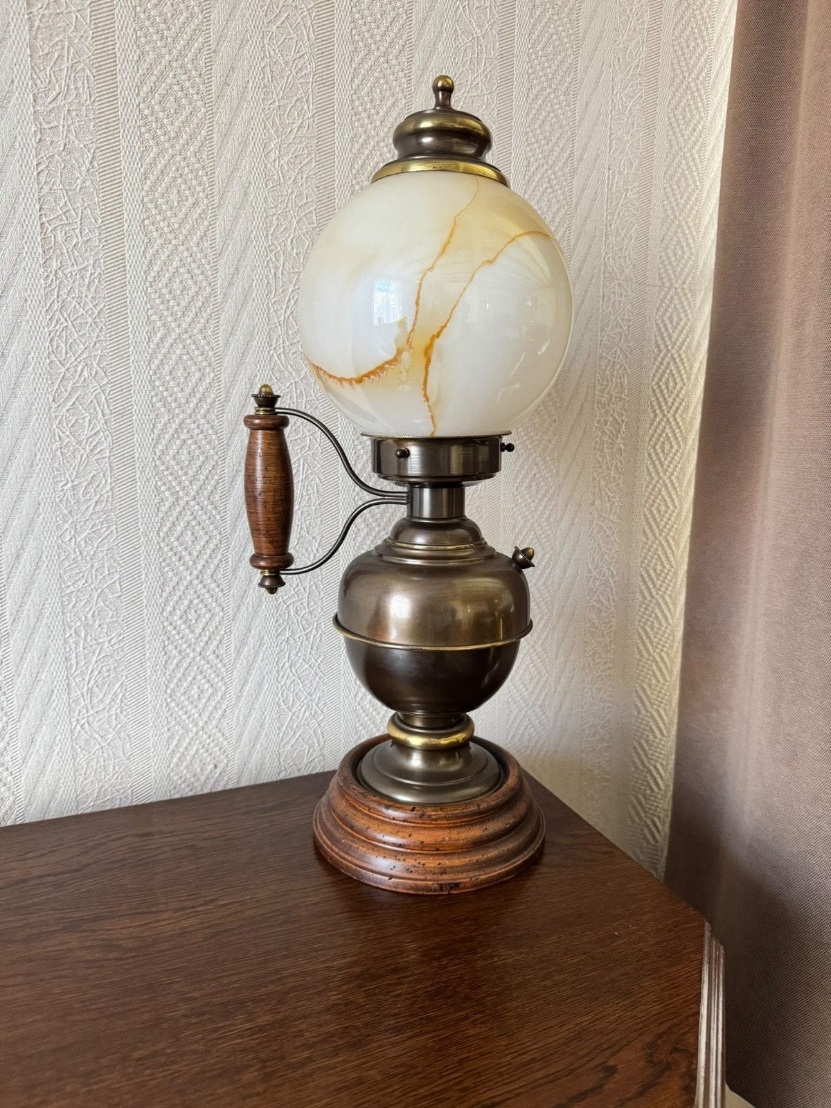 vintage sfeervolle schemerlamp 57 cm hoog, Ophalen