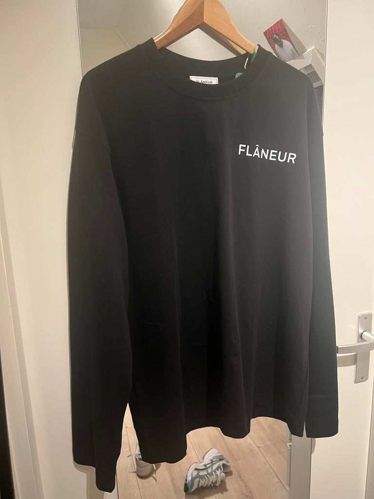 Flaneur long sleeve, Ophalen of Verzenden, Zo goed als nieuw, Maat 56/58 (XL), Zwart
