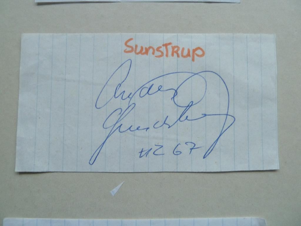 Handtekening. Anders.Sundstrup.  AZ, Verzamelen, Sportartikelen en Voetbal, Ophalen of Verzenden, Zo goed als nieuw, AZ, Overige typen