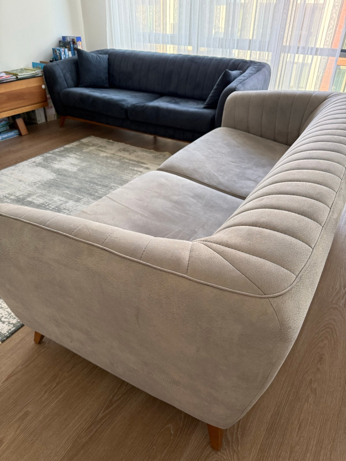 Comfortable sofas, as good as new, Huis en Inrichting, Banken | Bankstellen, Ophalen, Overige materialen, Driepersoons, 75 tot 100 cm