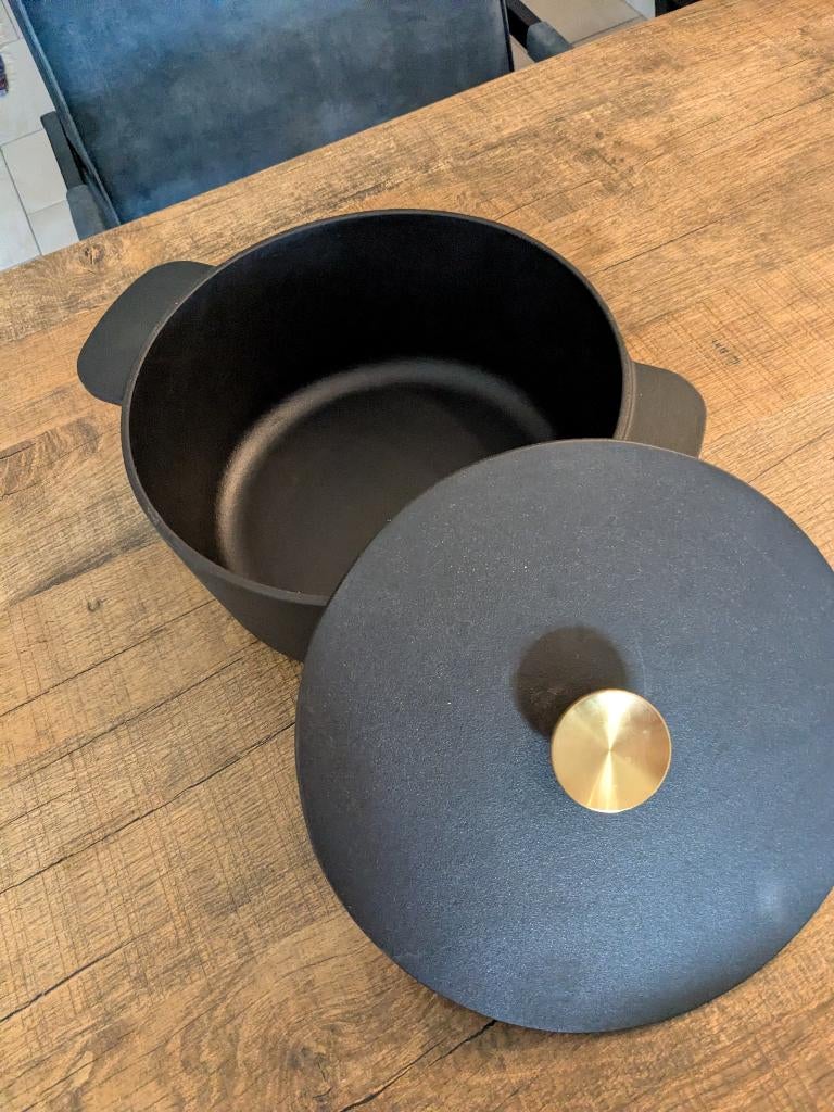 Braadpan gietijzer, Ophalen, Gietijzer, Nieuw, Keramische plaat