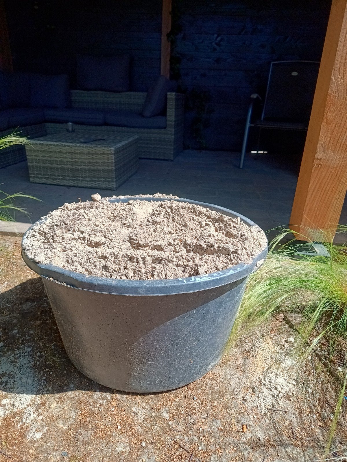 Zand wit/lichtbruin 120L ophoogzand straatzand gratis, Tuin en Terras, Zand, Ophalen, Ophoogzand