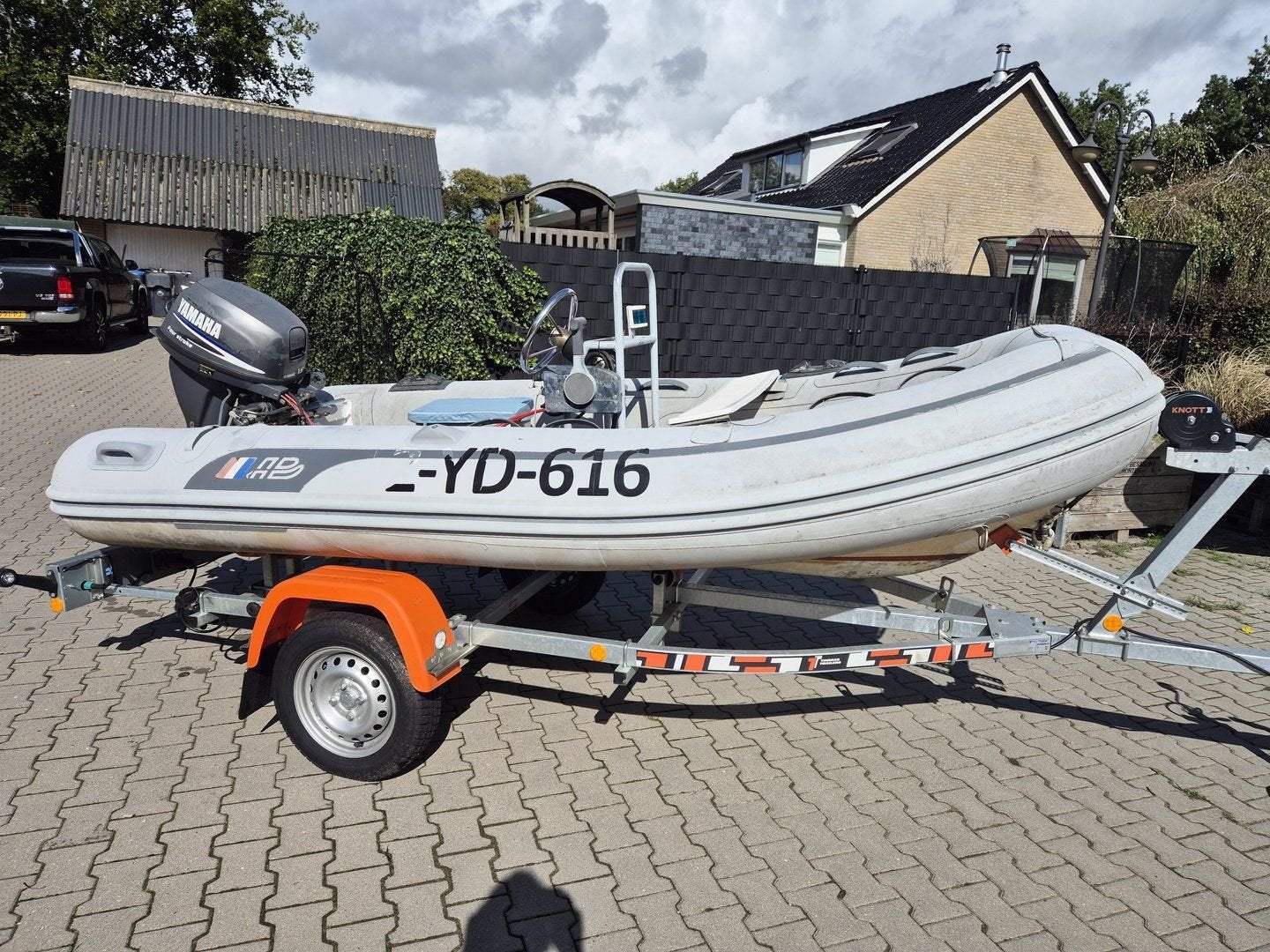 Alu rib 3.50 met Yamaha 15 pk 4-tact, -, Gebruikt, -, -