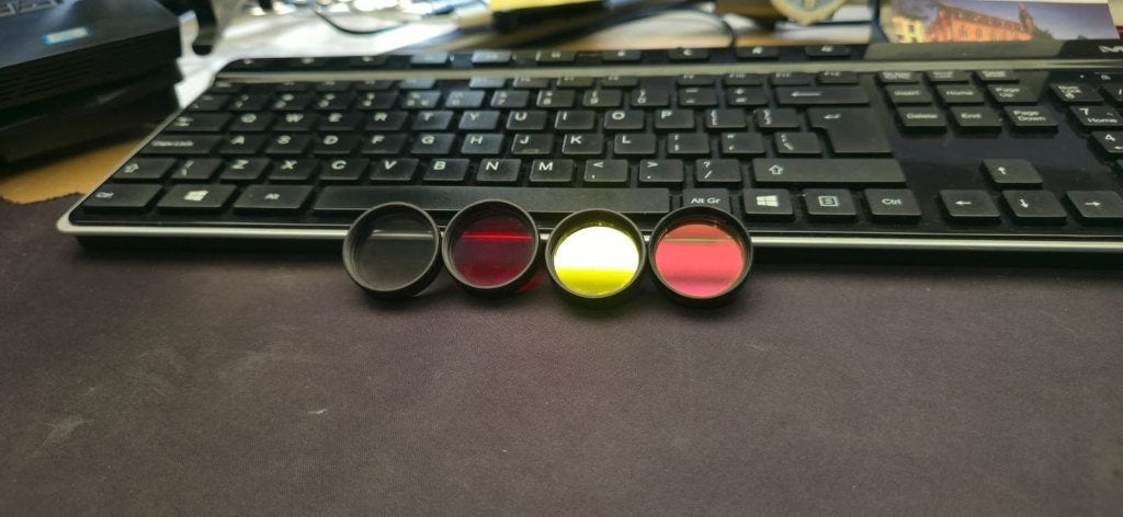 lrgb filters voor astrofotografie telescoop, Ophalen of Verzenden, Gebruikt, Minder dan 80 mm, Onderdelen of Toebehoren