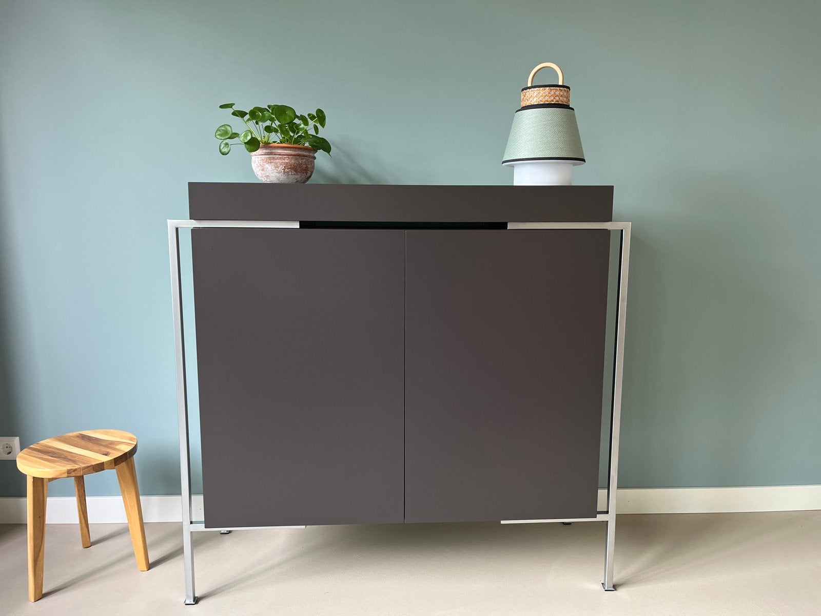 Highboard kast, Overige houtsoorten, 100 tot 150 cm, Ophalen of Verzenden, 25 tot 50 cm