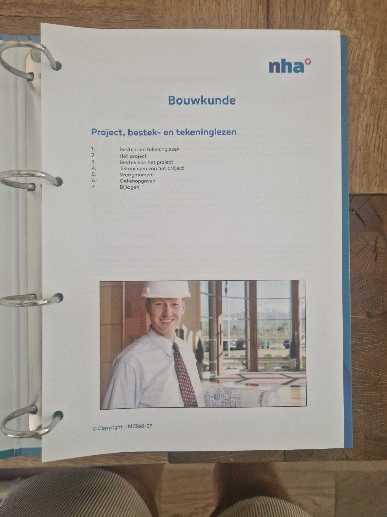 Leer Studie boeken Bouwkunde van NHA opleidingen, Zo goed als nieuw, Diverse Auteurs, Beta, HBO