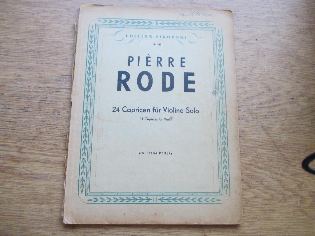 RODE - 24 CAPPRICIEN - VOOR VIOOL, Gebruikt, Klassiek, Les of Cursus, Ophalen of Verzenden