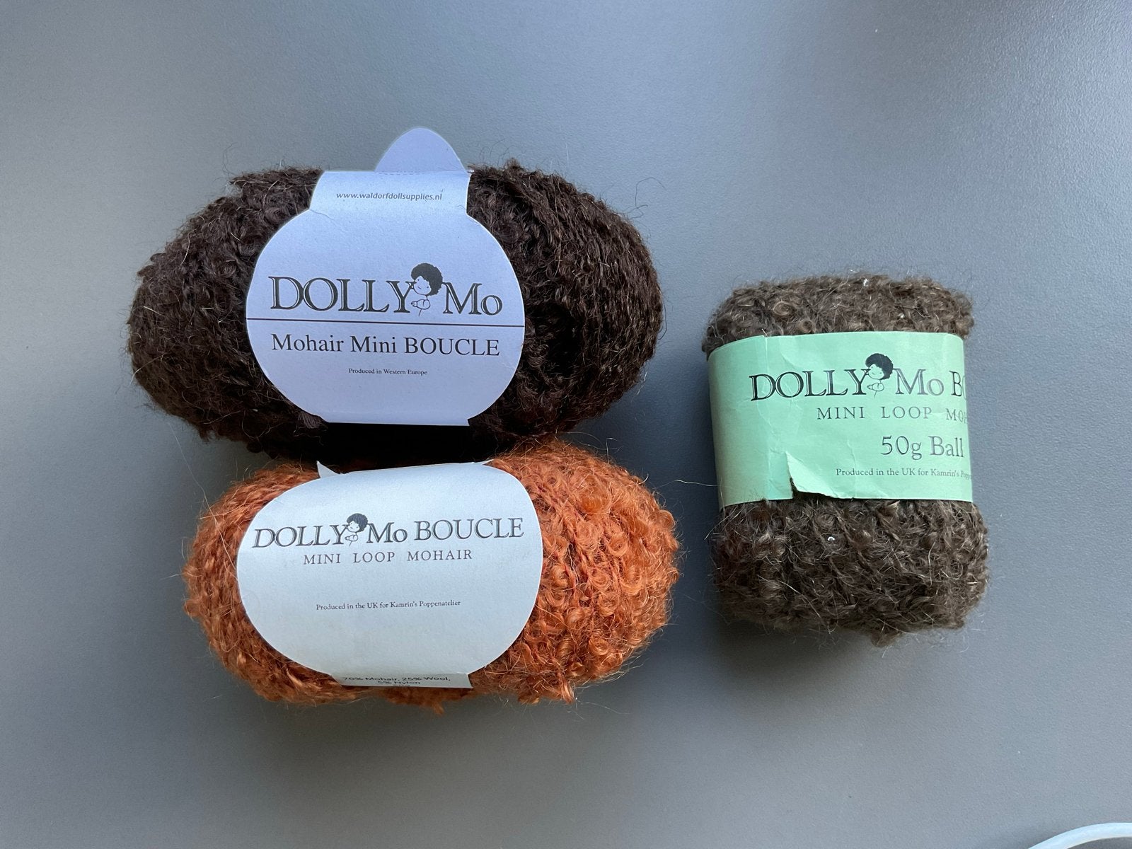 3 bollen DOLLY Mo mini bouclé wol 50g - Nieuw, Hobby en Vrije tijd, Breien en Haken, Ophalen of Verzenden, Nieuw, Breien of Haken
