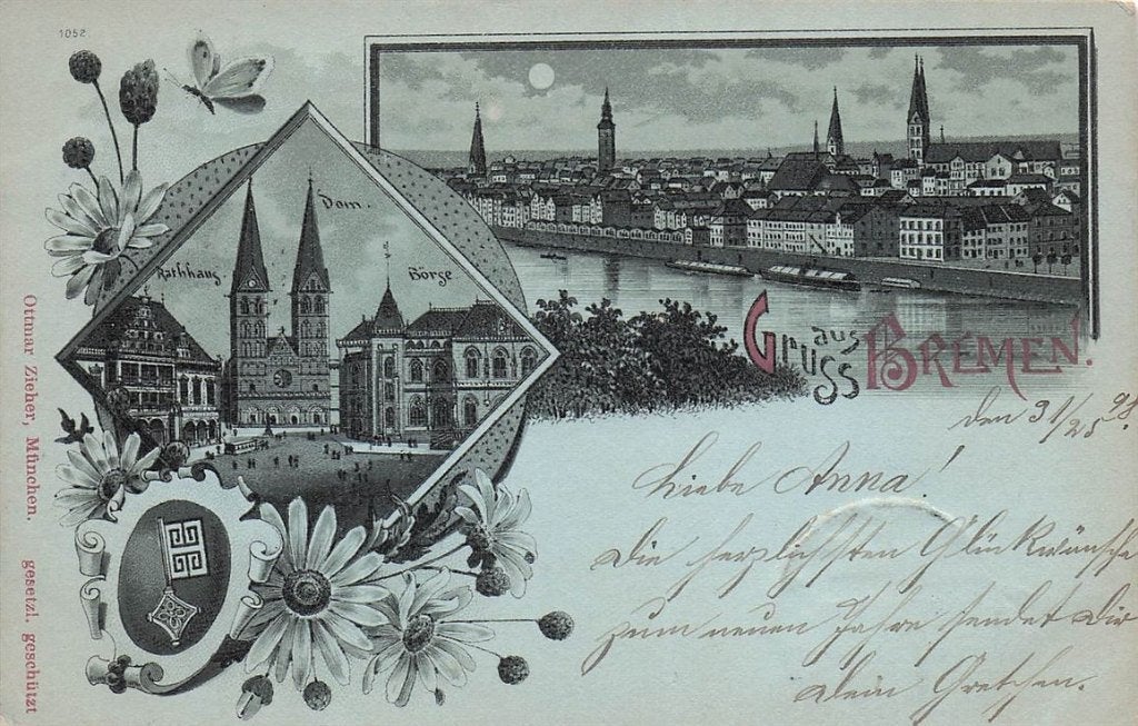 702-163-013 Bremen, Verzenden, Voor 1920, Duitsland