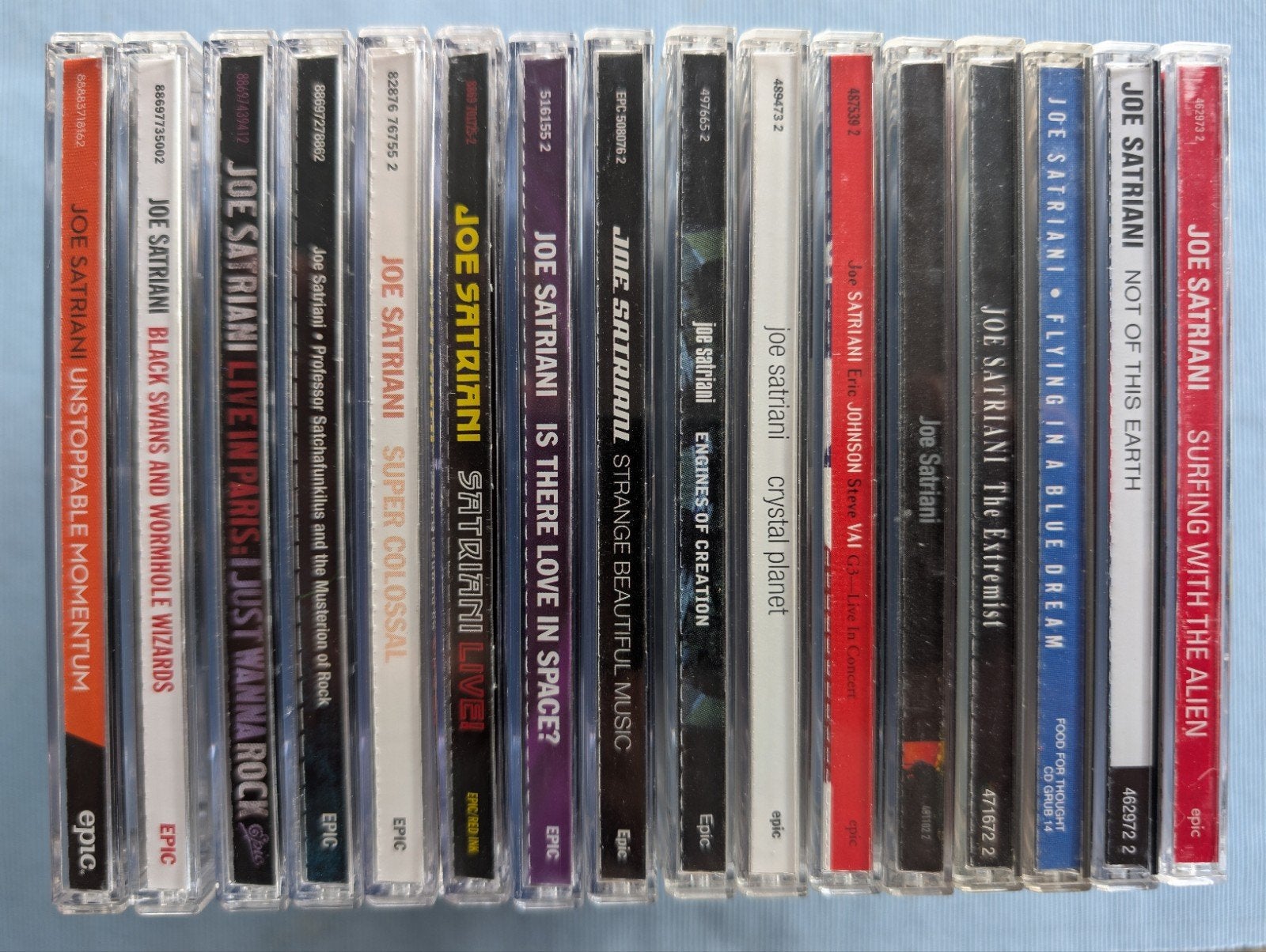 Joe Satriani CD Collectie - 16 Albums, Rock, Gebruikt, Ophalen of Verzenden, Inclusief doosje