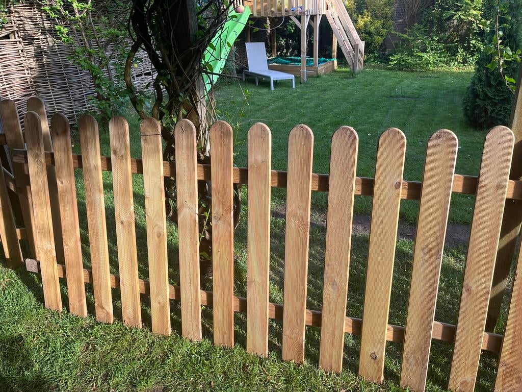 Houten tuinhek, Tuin en Terras, Tuinhekken en Hekwerk, Ophalen, Met poort, Nieuw, Tuinhek