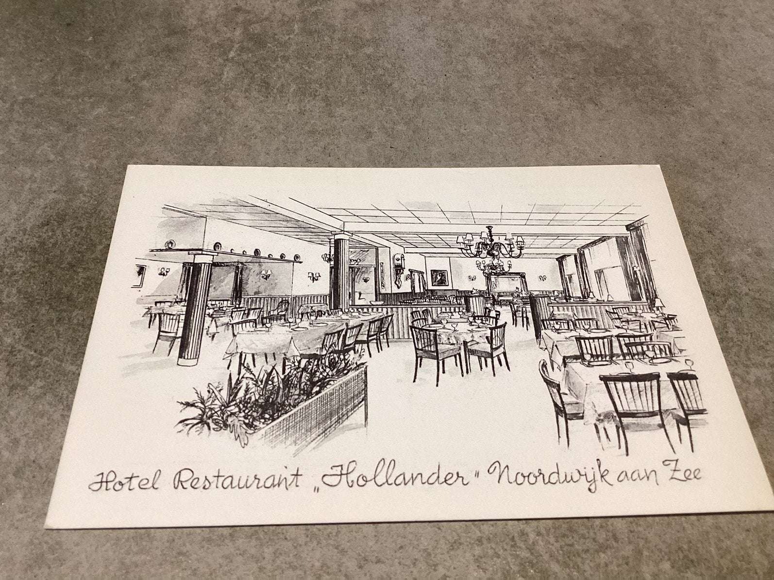 Noordwijk aan Zee.  Interieur Hotel Restaurant ,, Hollander”, Ophalen of Verzenden, Zuid-Holland