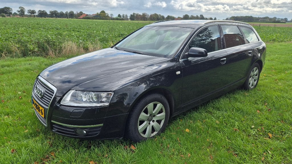 Audi A6 2.0 TFSI Avant 125KW AUT 2007 Zwart, Auto's, Zwart, 1984 cc, Zwart, Leder