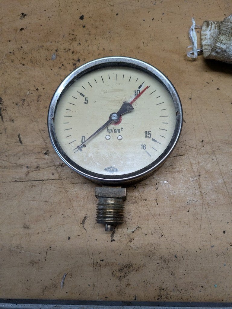 waterdrukmeter Drukmeter Manometer, Ophalen of Verzenden, Gebruikt, Druk