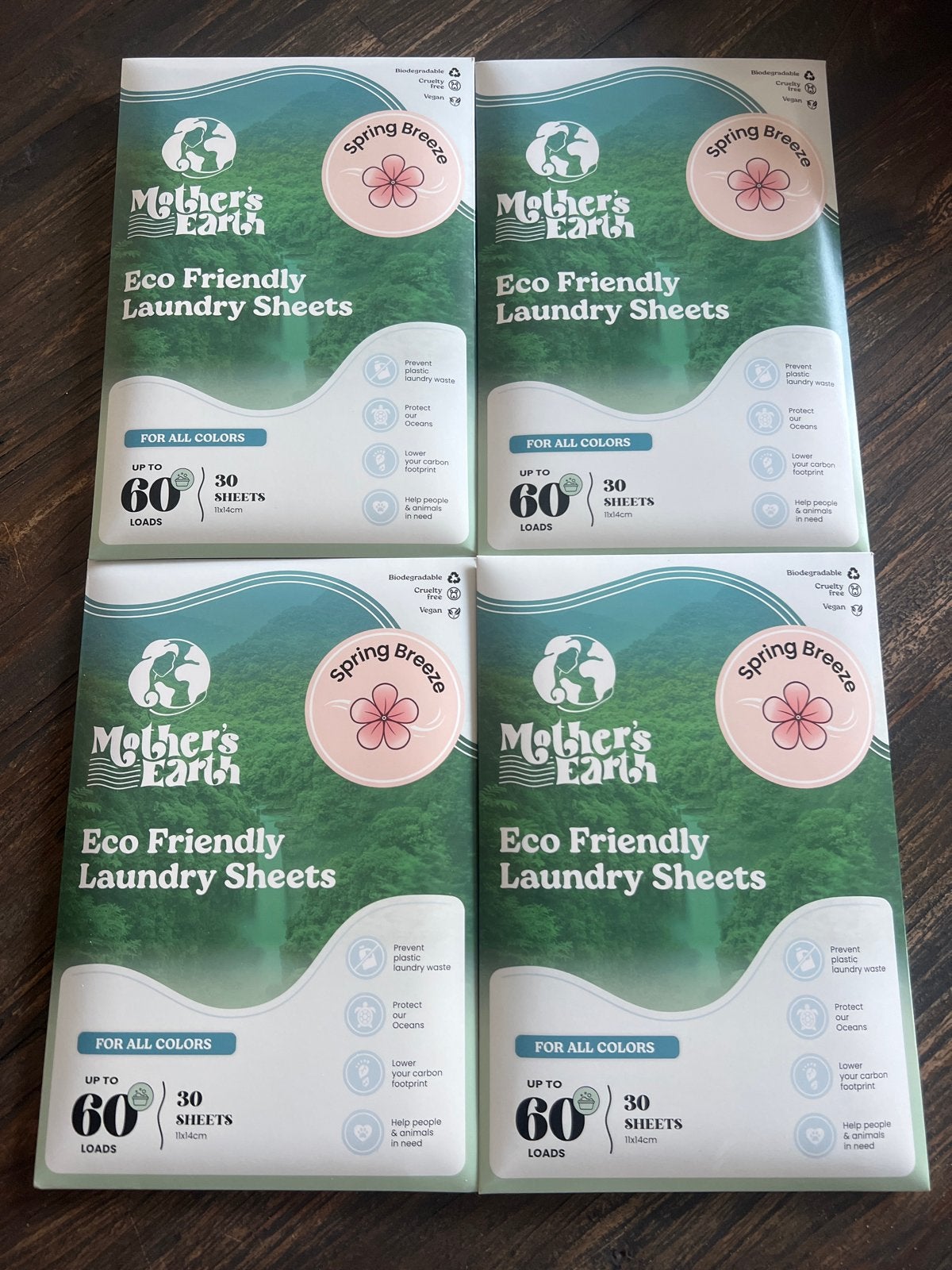 Vier pakken mothers earth laubdry sheets, Ophalen of Verzenden