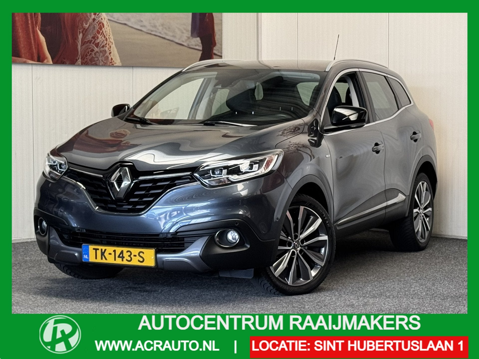 Renault Kadjar 1.2 TCE BOSE AUTOMAAT PANORAMADAK NAVIGATIE C, Kadjar, Gebruikt, Origineel Nederlands, Bedrijf
