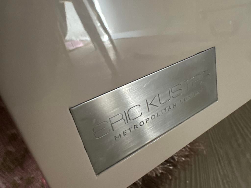 Originele eric kuster salon tafel taupe, Ophalen, Overige materialen, 50 tot 100 cm, Zo goed als nieuw