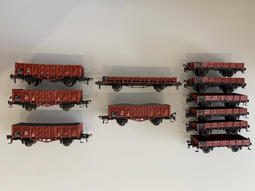 HO Fleischmann lot open goederenwagons (794), Gelijkstroom, Fleischmann, Wagon, Ophalen of Verzenden