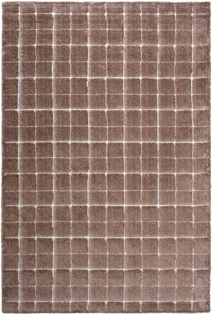 vtwonen vloerkleed Blocks - Warm Bruin - 200x290 cm, Ophalen, Bruin, 200 cm of meer, Rechthoekig