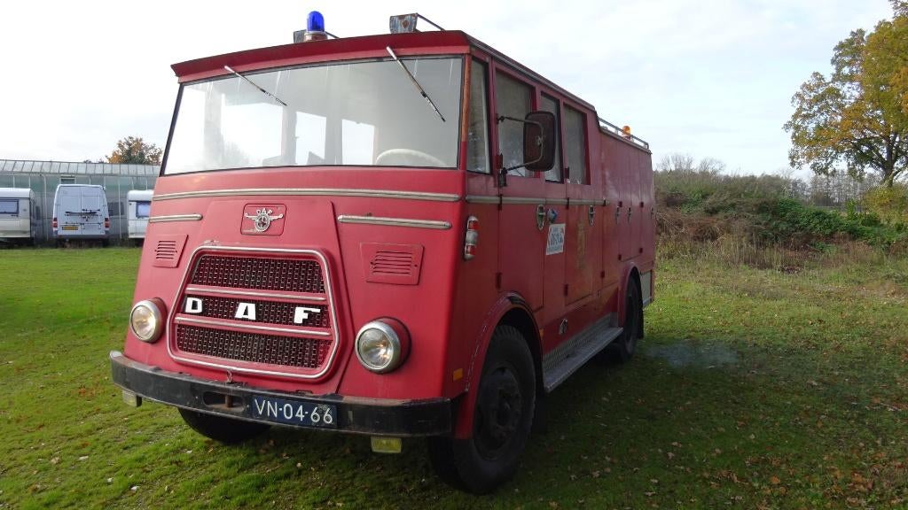 Daf Brandweerwagen/auto  Uniek Camper Zeldzaam, Auto's, Achterwielaandrijving, Overige bekleding, Overige kleuren, Handgeschakeld