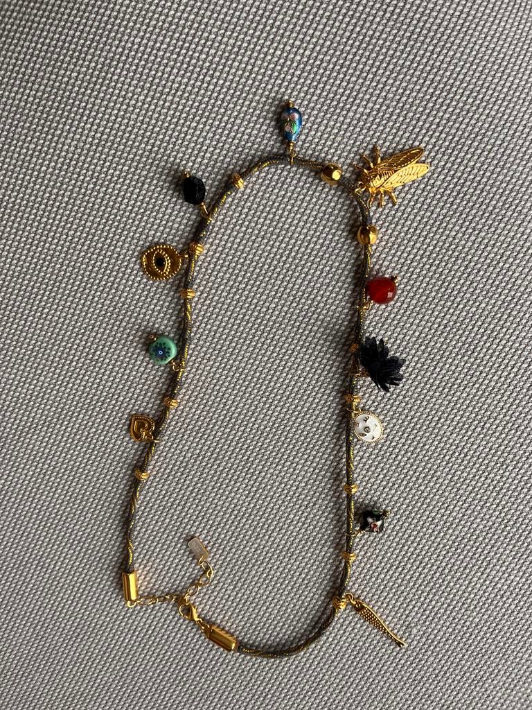 Jazu Jewellery Ketting met Bedels, Sieraden, Tassen en Uiterlijk, Kettingen, Overige kleuren, Ophalen of Verzenden, Zo goed als nieuw