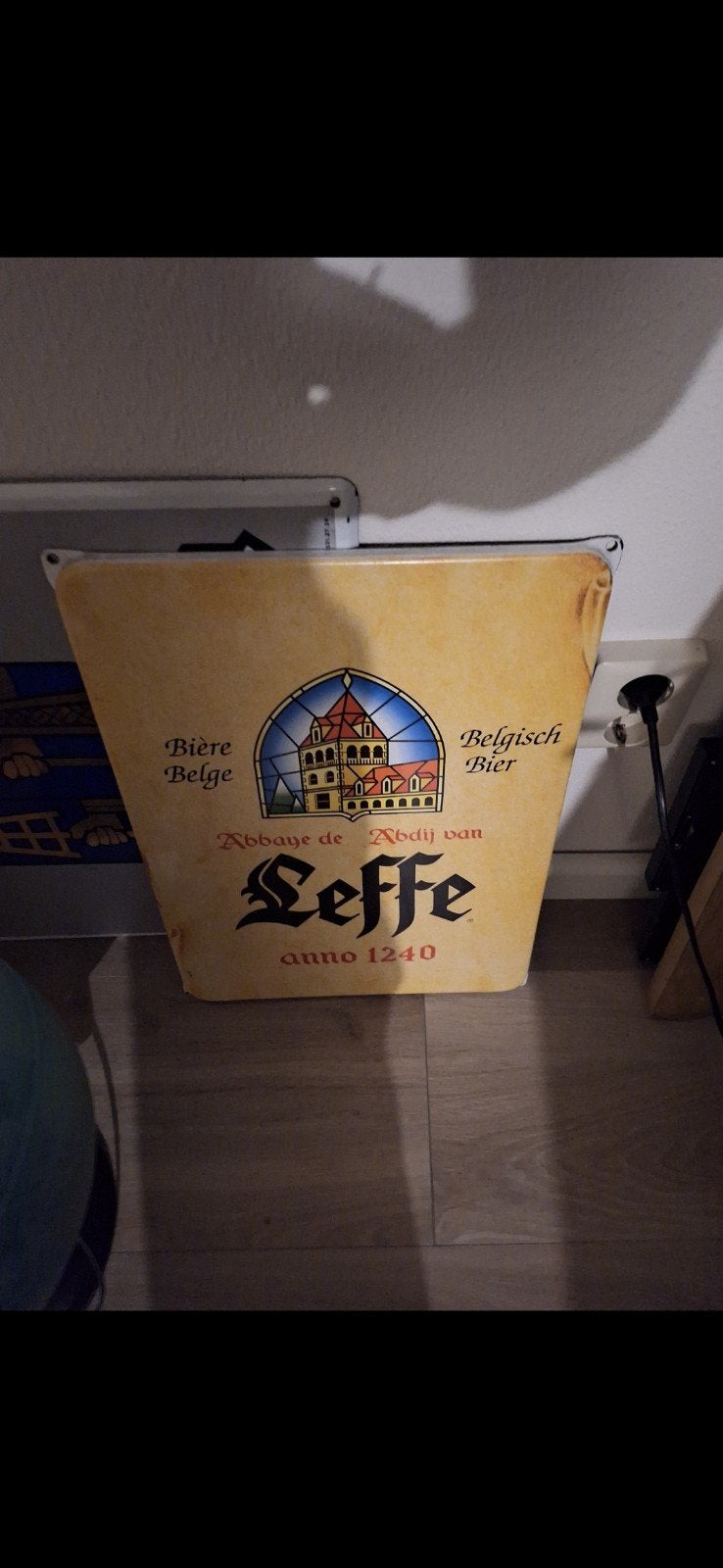 emaille bord leffe, Ophalen of Verzenden, Reclamebord, Plaat of Schild, Overige merken