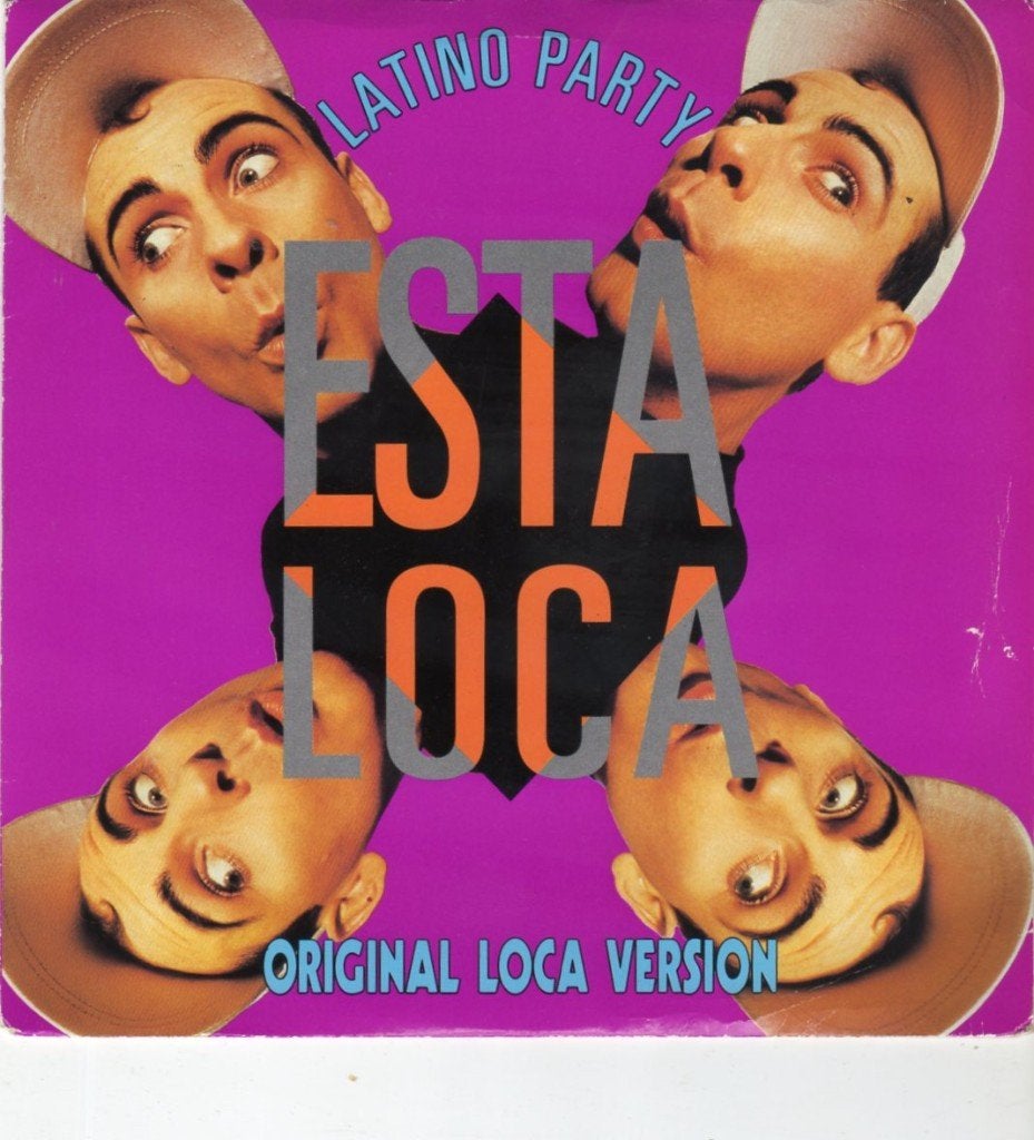 Latino Party : Huevos esta loca (1989, Cd's en Dvd's, Vinyl Singles, Fotohoes, 7 inch, Ophalen of Verzenden, Zo goed als nieuw