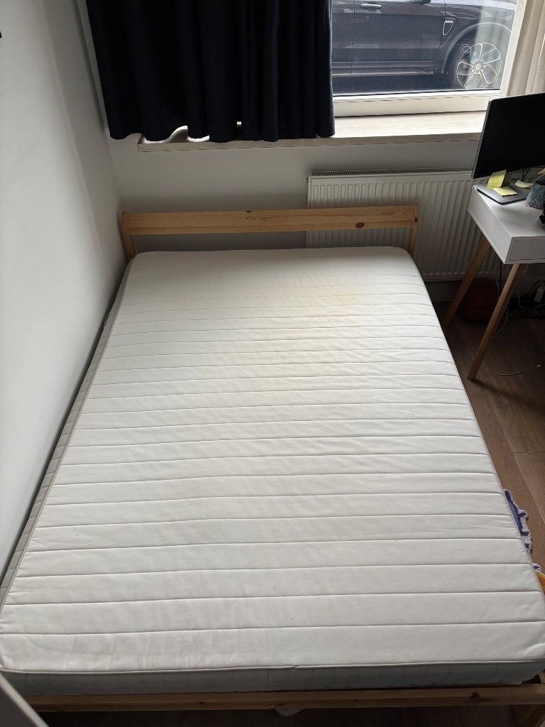 Ikea Mattress, Huis en Inrichting, Ophalen, Tweepersoons, 140 cm, Zo goed als nieuw