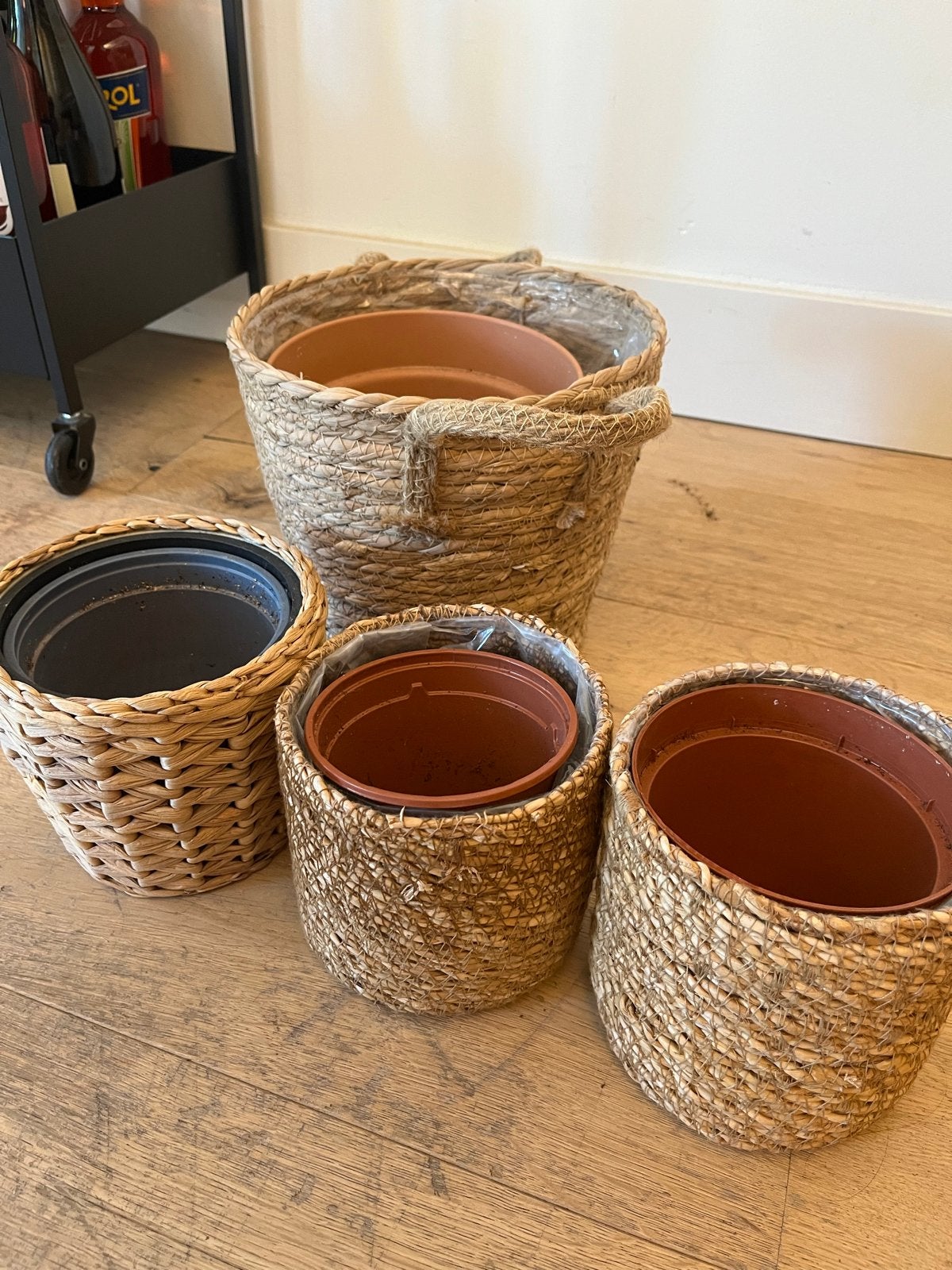 Diverse plantenpotten, Gebruikt, Rond, Binnen, Minder dan 40 cm