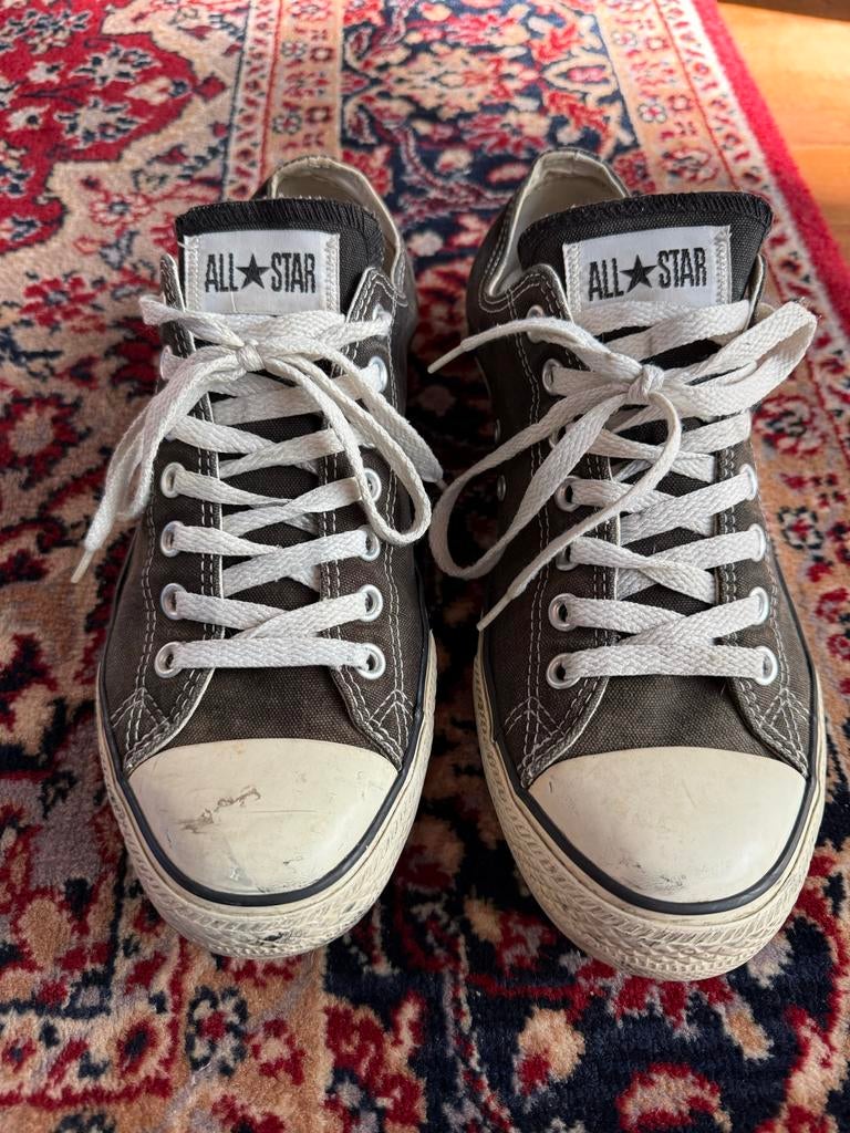 Zwarte Converse All Star Sneakers - Maat 43, Ophalen of Verzenden, Gedragen, Zwart, Sneakers of Gympen