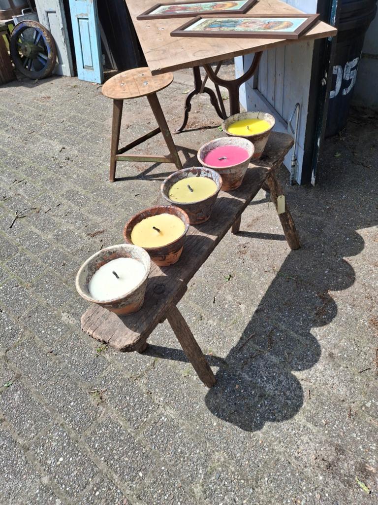 Harspotten in diverse kleuren, Overige materialen, Gebruikt, Ophalen of Verzenden, Kaars