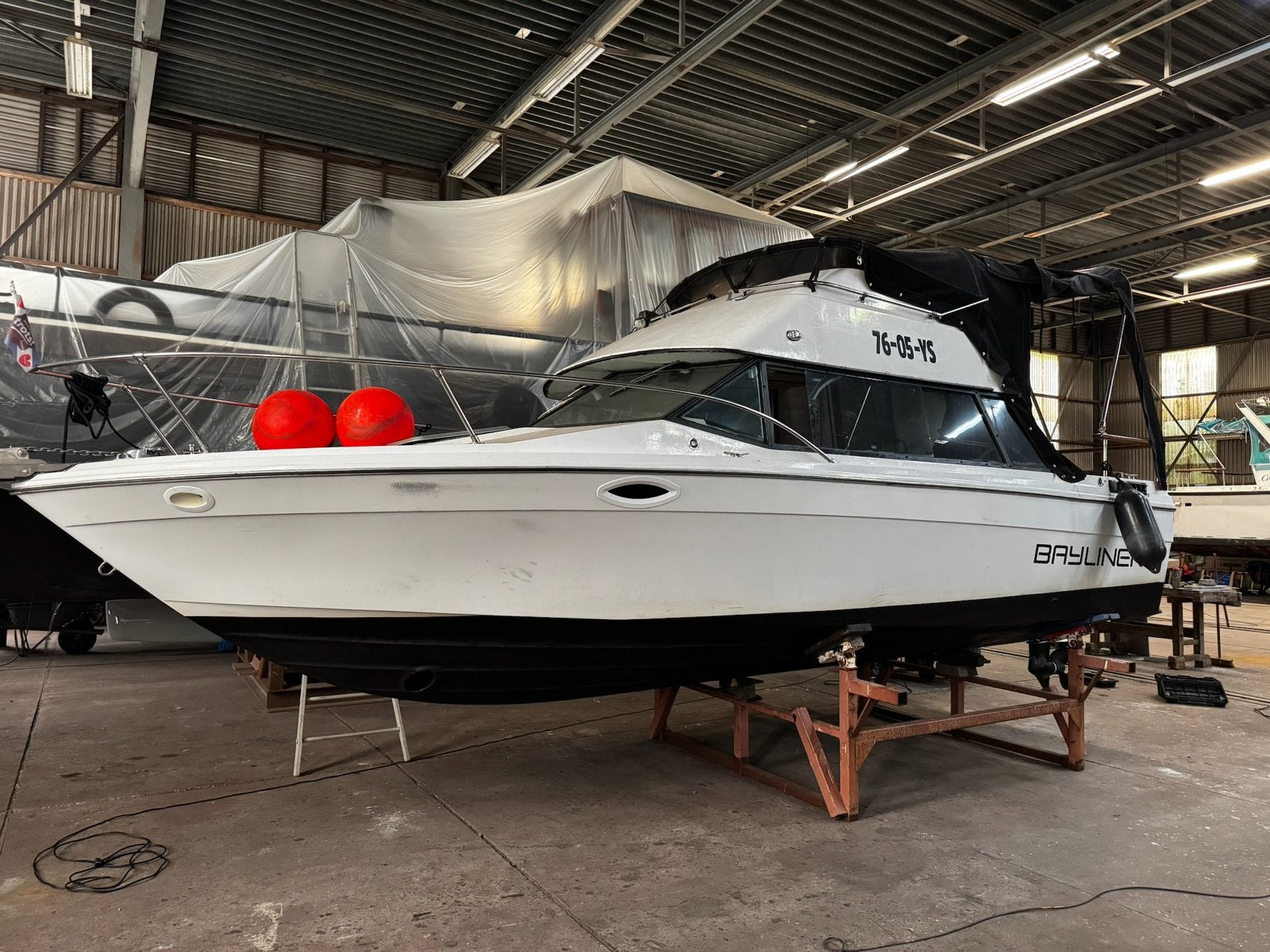 Bayliner Flybridge, GM diesel | boegschroef | polyester boot, Watersport en Boten, Motorboten en Motorjachten, Ophalen, Gebruikt